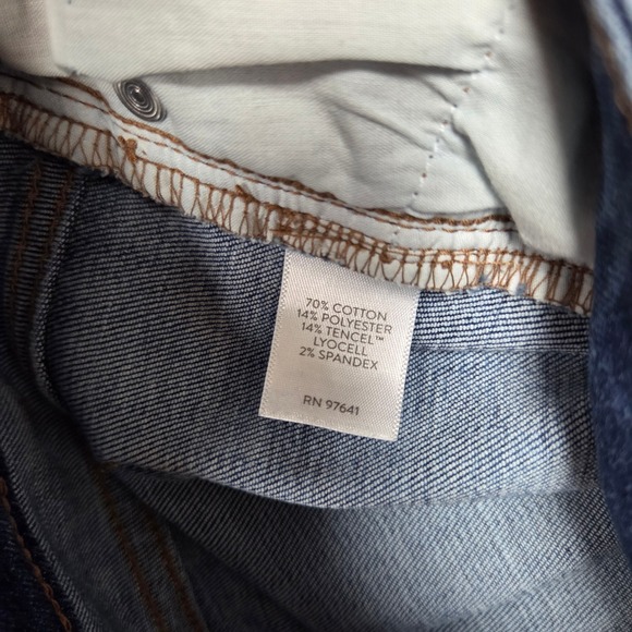 J Jill‎ Demi Bootcut Jeans Womens 6 Petite Fray Hem Cropped Mid Rise - Picture 9 of 10